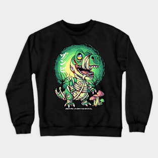 T-Rex Zombie Halloween Crewneck Sweatshirt